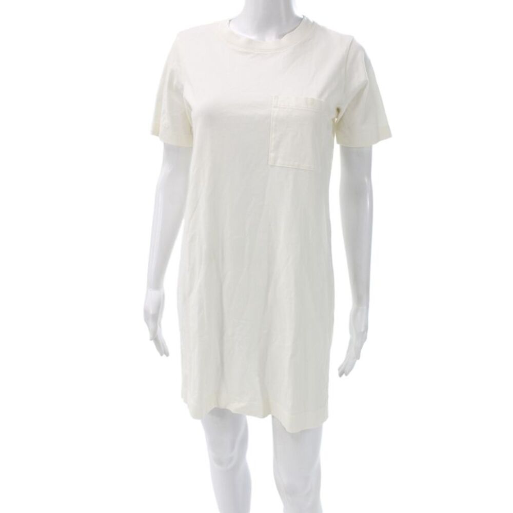 Everlane Womens T-Shirt Dress White Cotton Crew Neck Short Sleeve Size XS